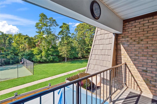 655 Middle Country Rd Unit 8D2, Coram, NY 11727 - balcony with view of wooded area