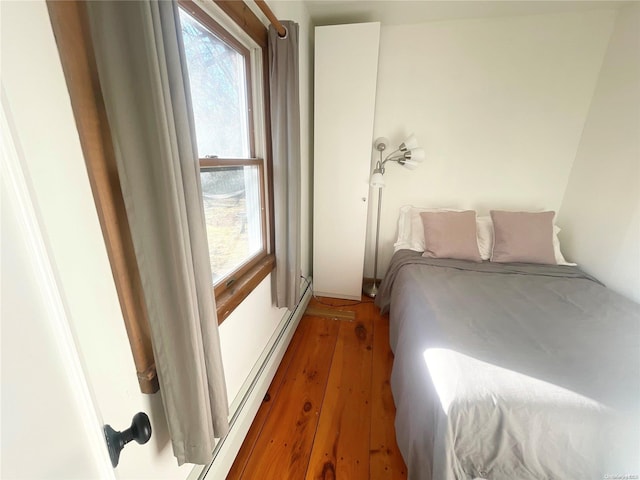 bedroom featuring hardwood / wood-style floors