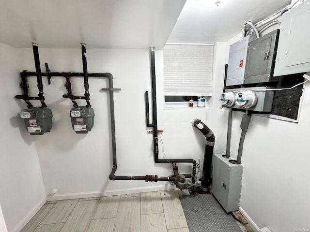 utility room with electric panel