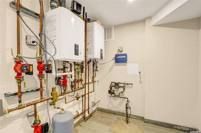 utilities with tankless water heater