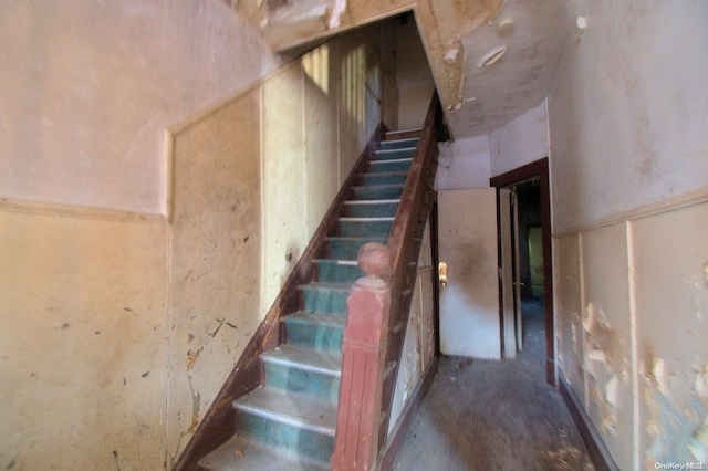 view of staircase