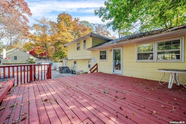 view of deck