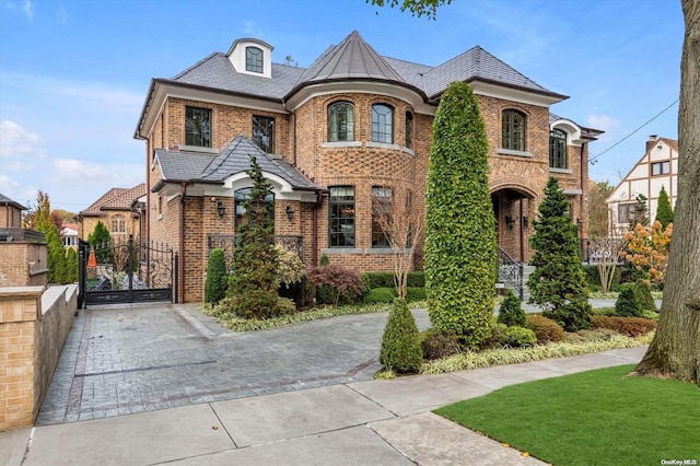 view of french country style house