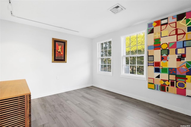 interior space featuring hardwood / wood-style flooring