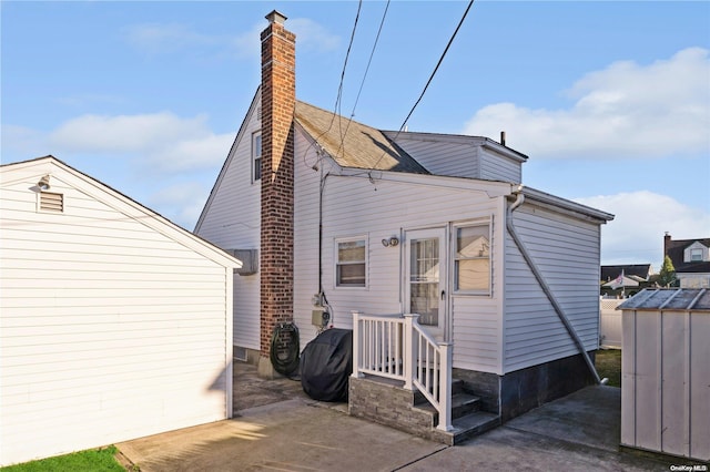 view of rear view of property