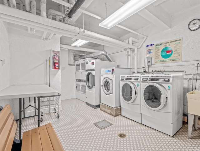 laundry room with washer and dryer