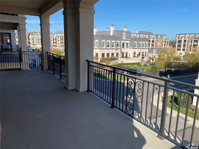 view of balcony