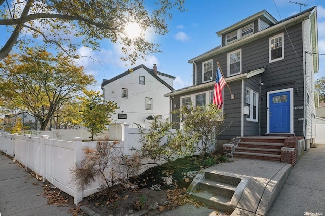 view of front of home