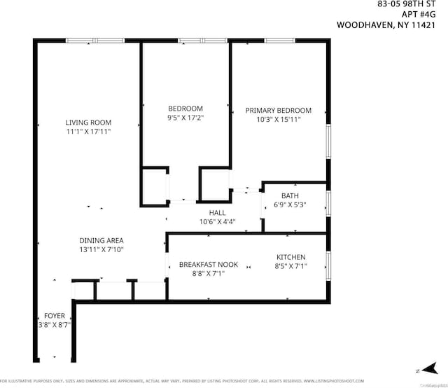 83-05 98th St Unit 4G, Woodhaven, NY 11421 - view of room layout