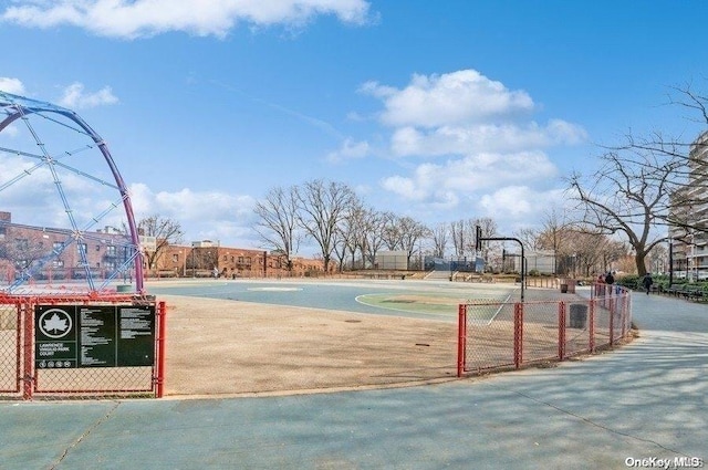 view of sport court