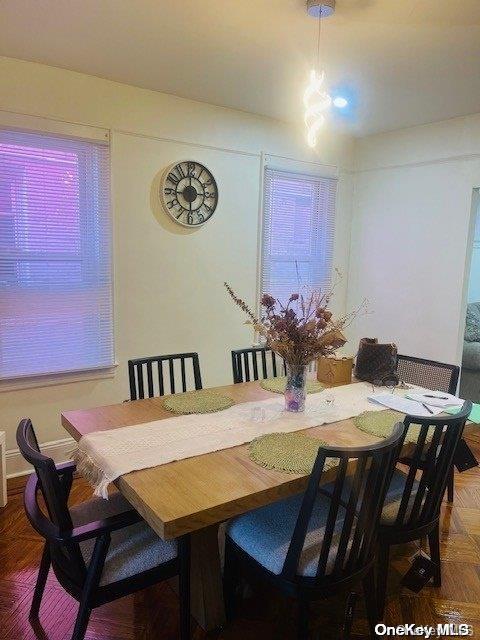 view of dining room