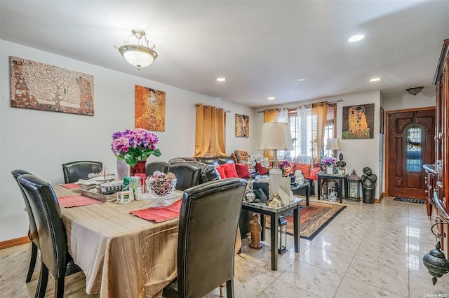 view of dining area