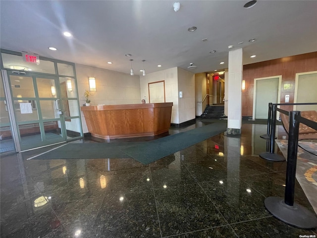 view of reception area