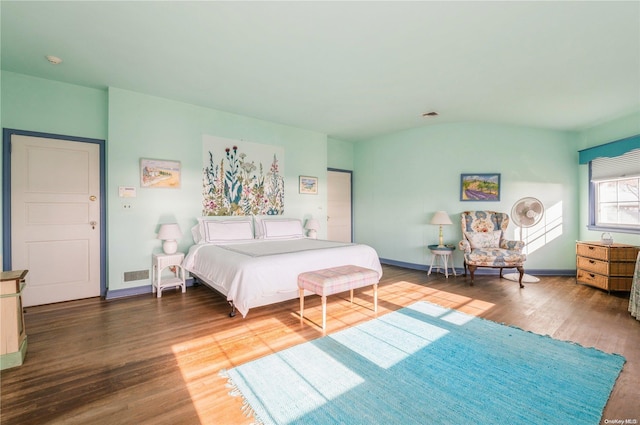 bedroom featuring hardwood / wood-style floors