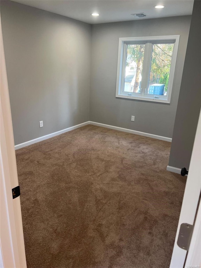 view of carpeted empty room