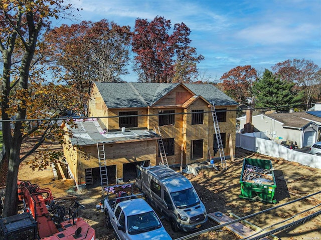 view of front of home