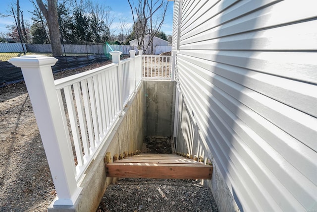 deck with fence