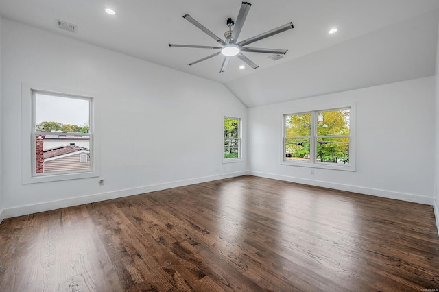 146 Walter Ave, Hauppauge, NY 11788 - empty room featuring baseboards, dark wood finished floors, and visible vents
