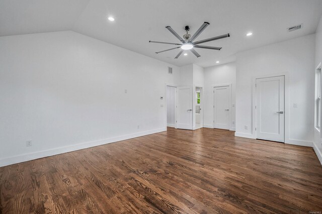 146 Walter Ave, Hauppauge, NY 11788 - interior space featuring visible vents, wood finished floors, a ceiling fan, and recessed lighting