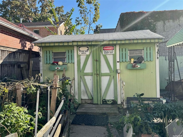 view of outbuilding