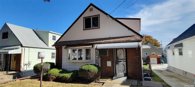 view of bungalow-style home