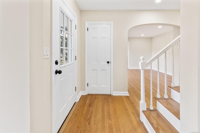 interior space featuring hardwood / wood-style flooring