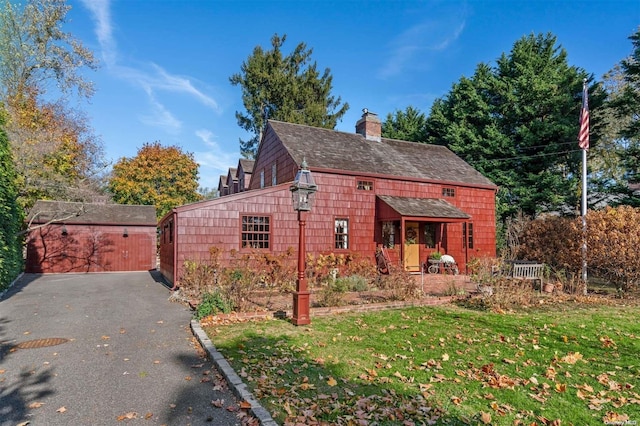 view of property exterior with a yard