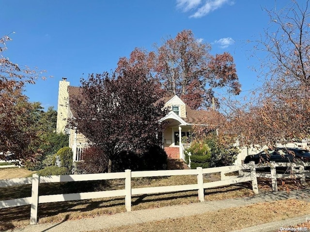 view of front of property