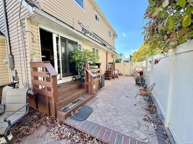 deck featuring a patio area