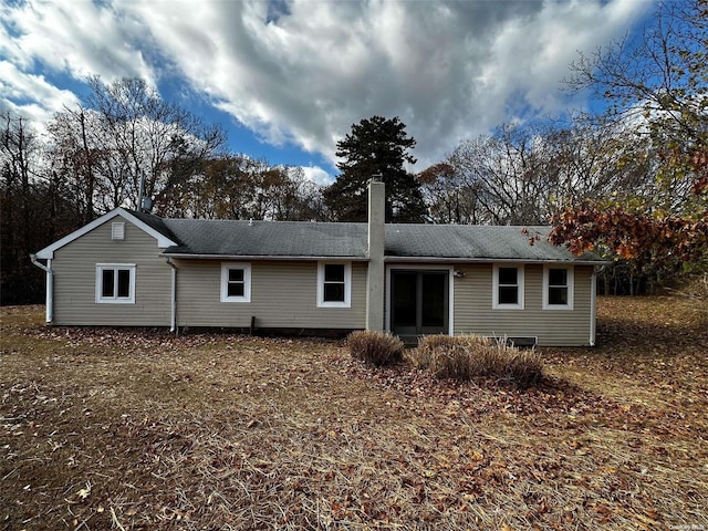 view of rear view of property