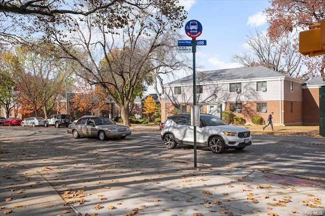 view of parking / parking lot