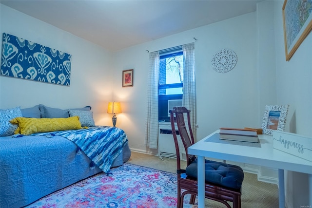 bedroom featuring carpet flooring