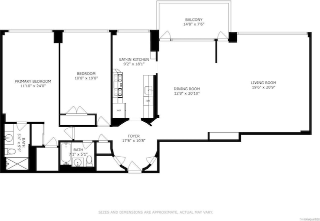 166-25 Powells Cove Blvd Unit 8D, Beechhurst, NY 11357 - room layout