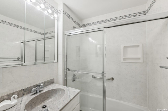 166-25 Powells Cove Blvd Unit 8D, Beechhurst, NY 11357 - full bath with vanity and bath / shower combo with glass door