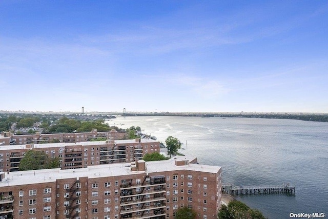 166-25 Powells Cove Blvd Unit 8D, Beechhurst, NY 11357 - drone / aerial view of apartment complex / building and a nearby body of water