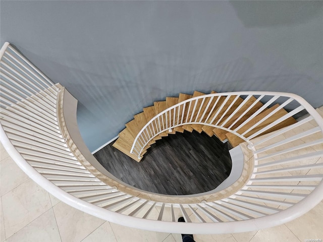 view of stairway