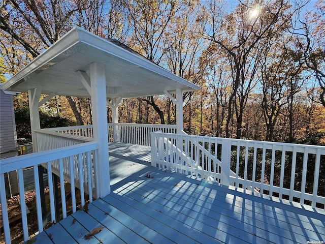view of wooden terrace