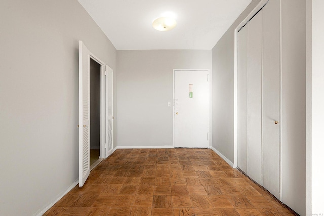 hall with parquet floors