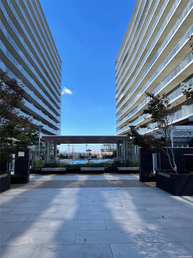 exterior space with a patio