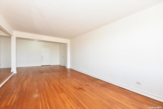 interior space featuring wood-type flooring