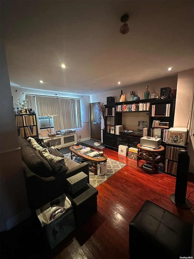 living room featuring wood-type flooring