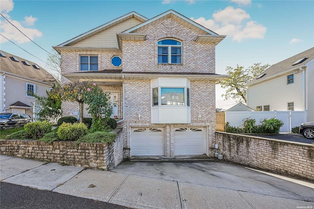 view of front of house featuring a garage