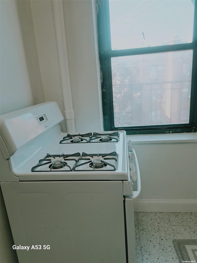 kitchen featuring gas range gas stove