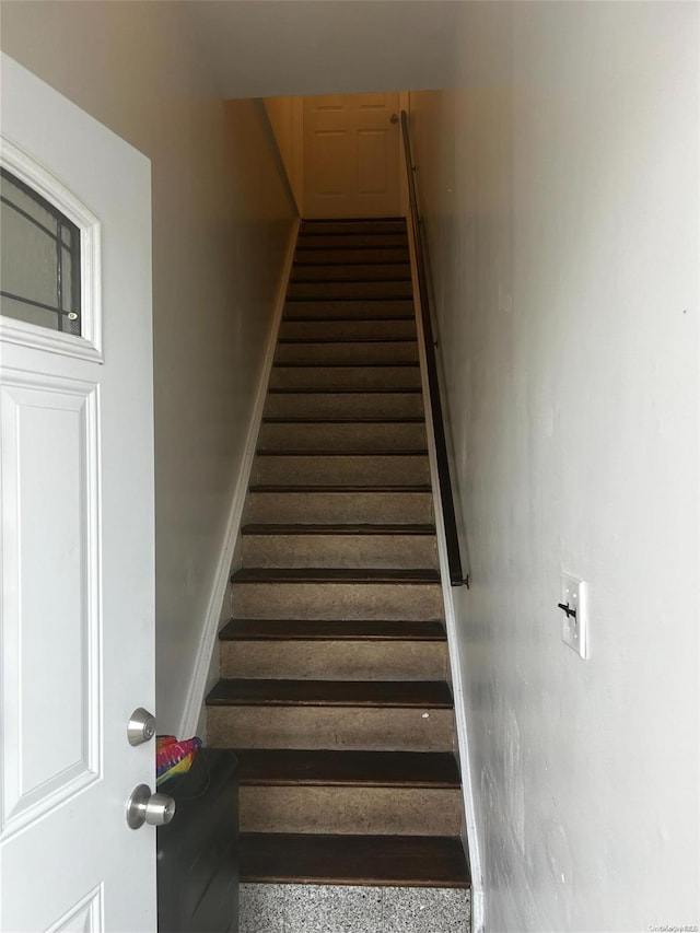 view of stairs