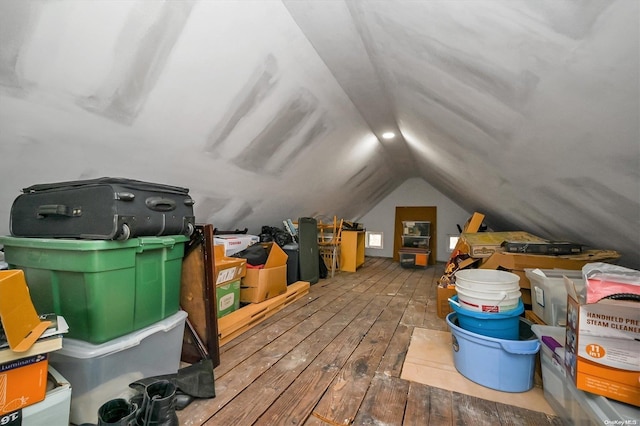 view of attic