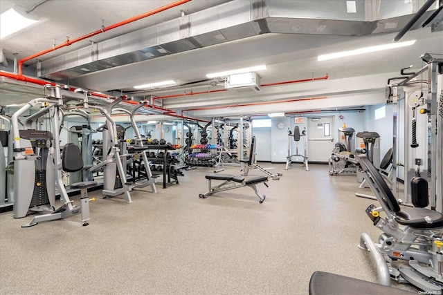 view of exercise room