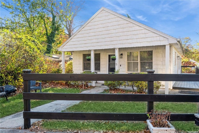 bungalow-style house featuring a porch