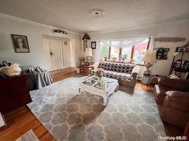 living room featuring wood-type flooring