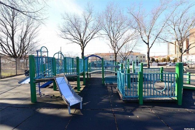 view of jungle gym