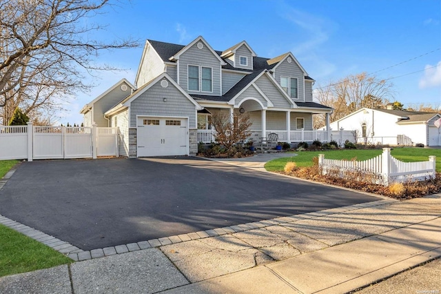 view of front of property with a front yard and covered porch